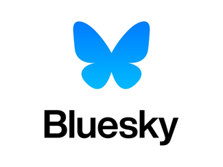bluesky logo with title